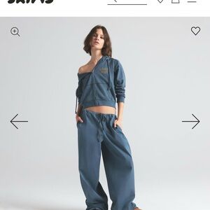 SKIMS Blue Wide Leg Pants